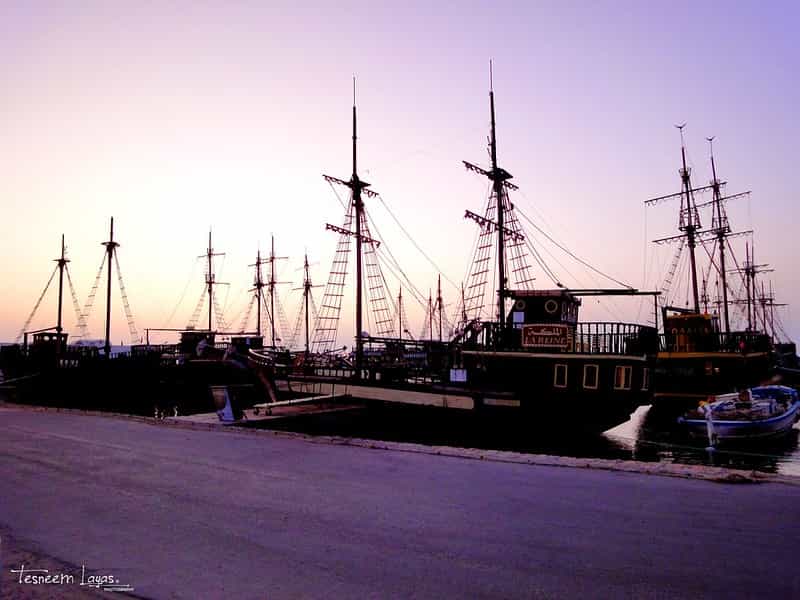 Pirate ships in Houmt Souk