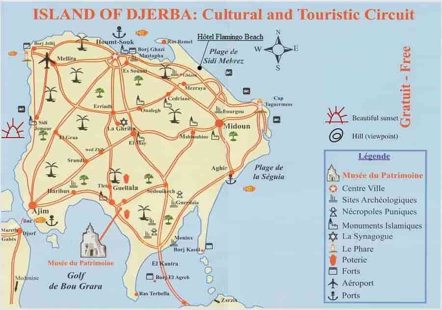 Map of Djerba